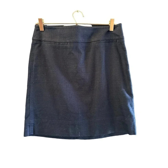 Talbots Women's Navy‎ Blue Elastic Waist Pull On Mini Skirt Size 6 - Picture 1 of 5